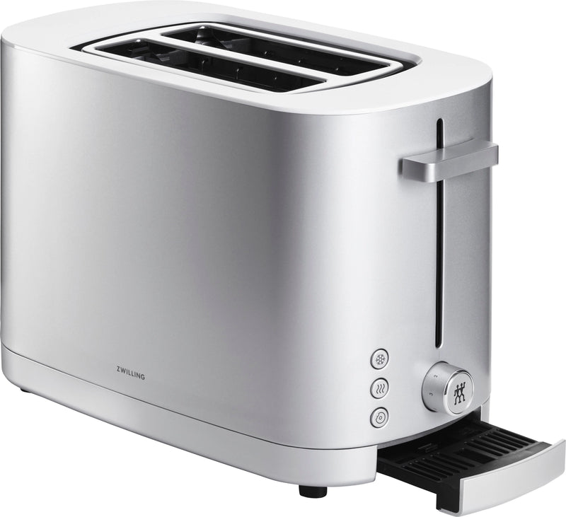 Enfinigy Toaster mit Brötchenaufsatz silber