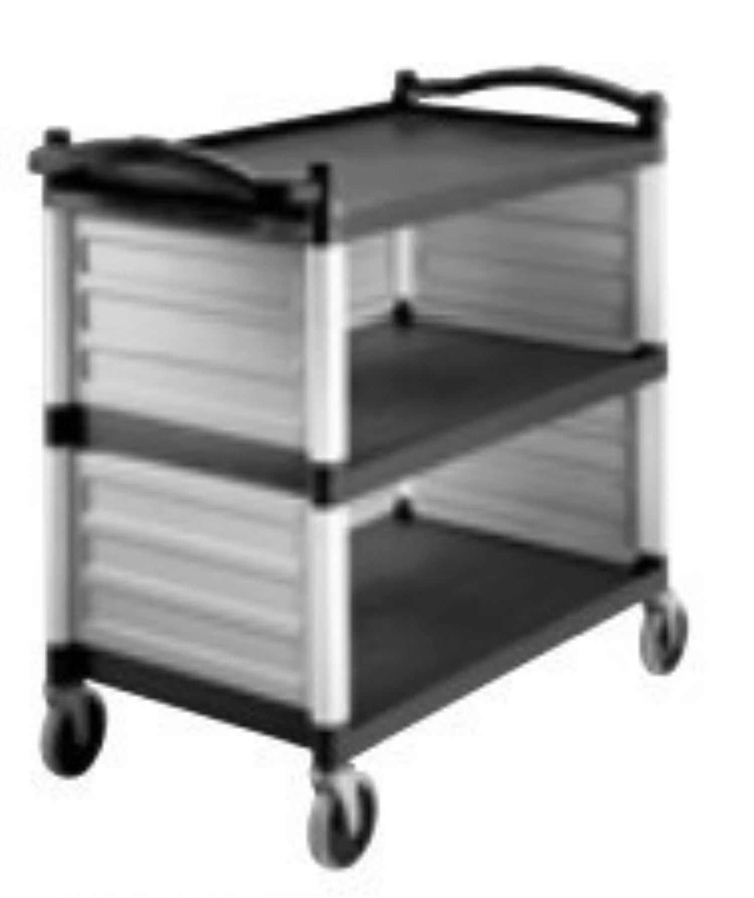 Servierwagen 3 Etagen Schwarz