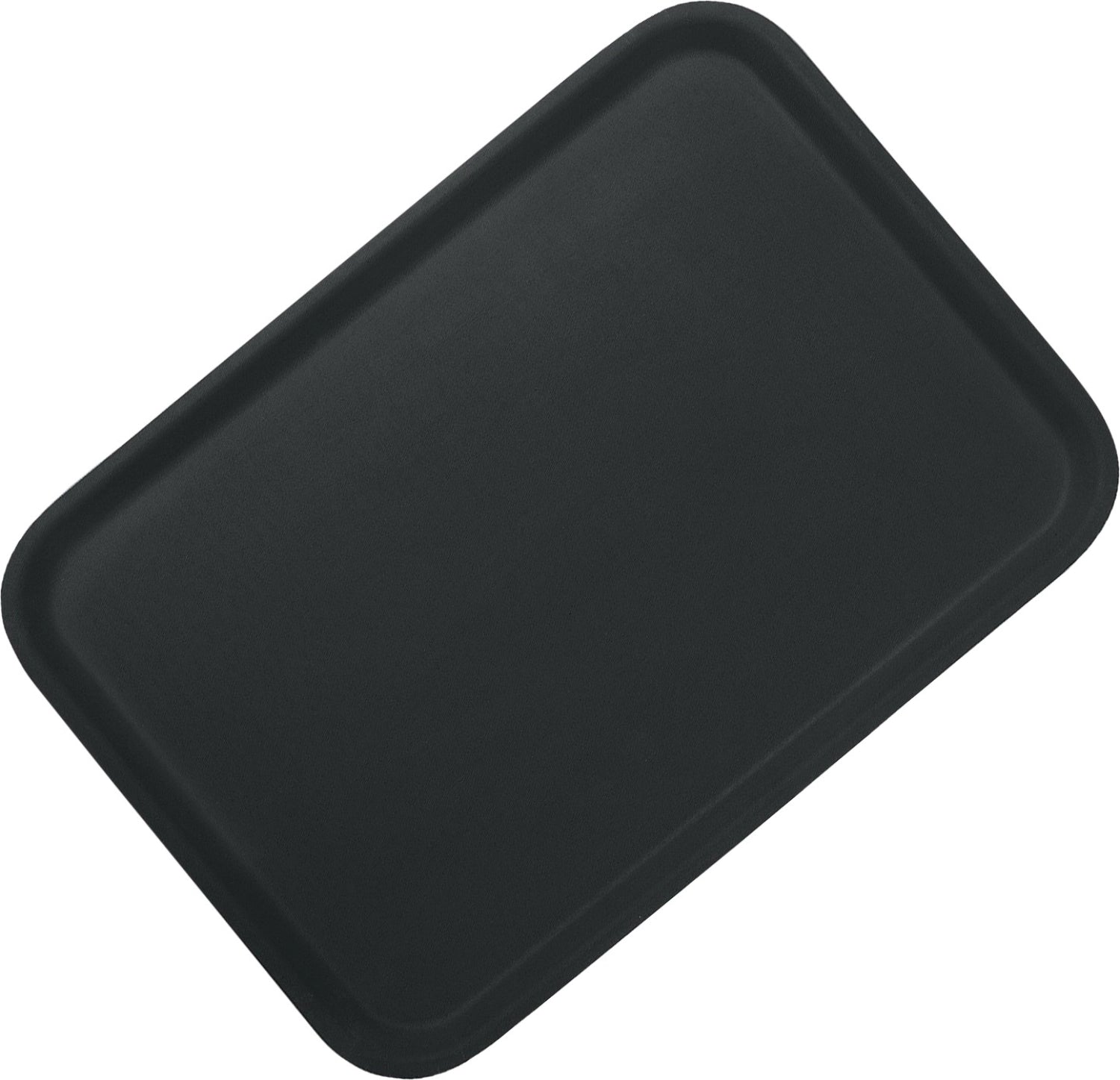 Tablett 36x46cm Gummiert Schwarz