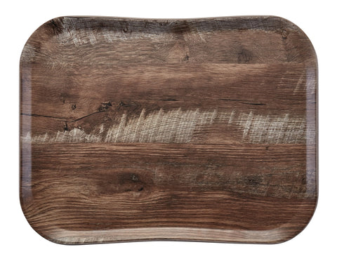 Versa Century Holzoptik Tablett 33 x 43 cm Eiche dunkel
