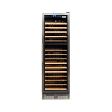 Kibernetik WKH168F01 Weinklimaschrank Edelstahl
