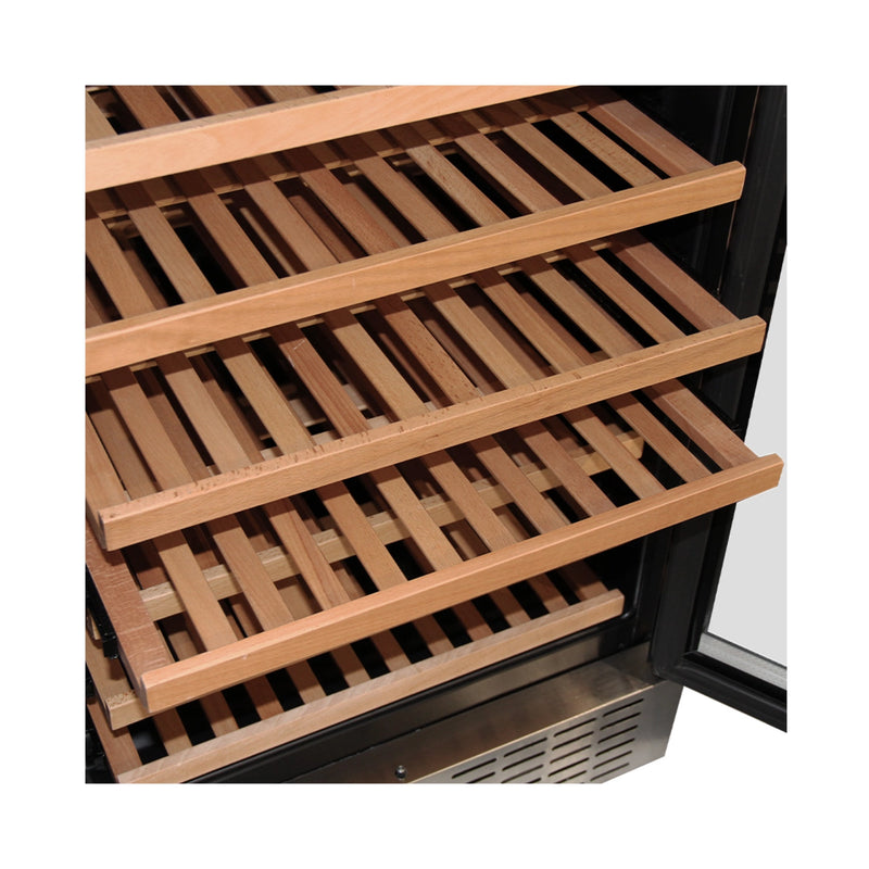 Kibernetik WKH120F01 Weinklimaschrank Edelstahl