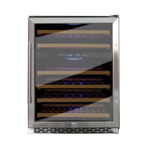 Kibernetik WKH46F01 Weinklimaschrank Edelstahl