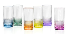 6er Set Brillante Color Hb Becher Ø7 H15 cm, 37cl