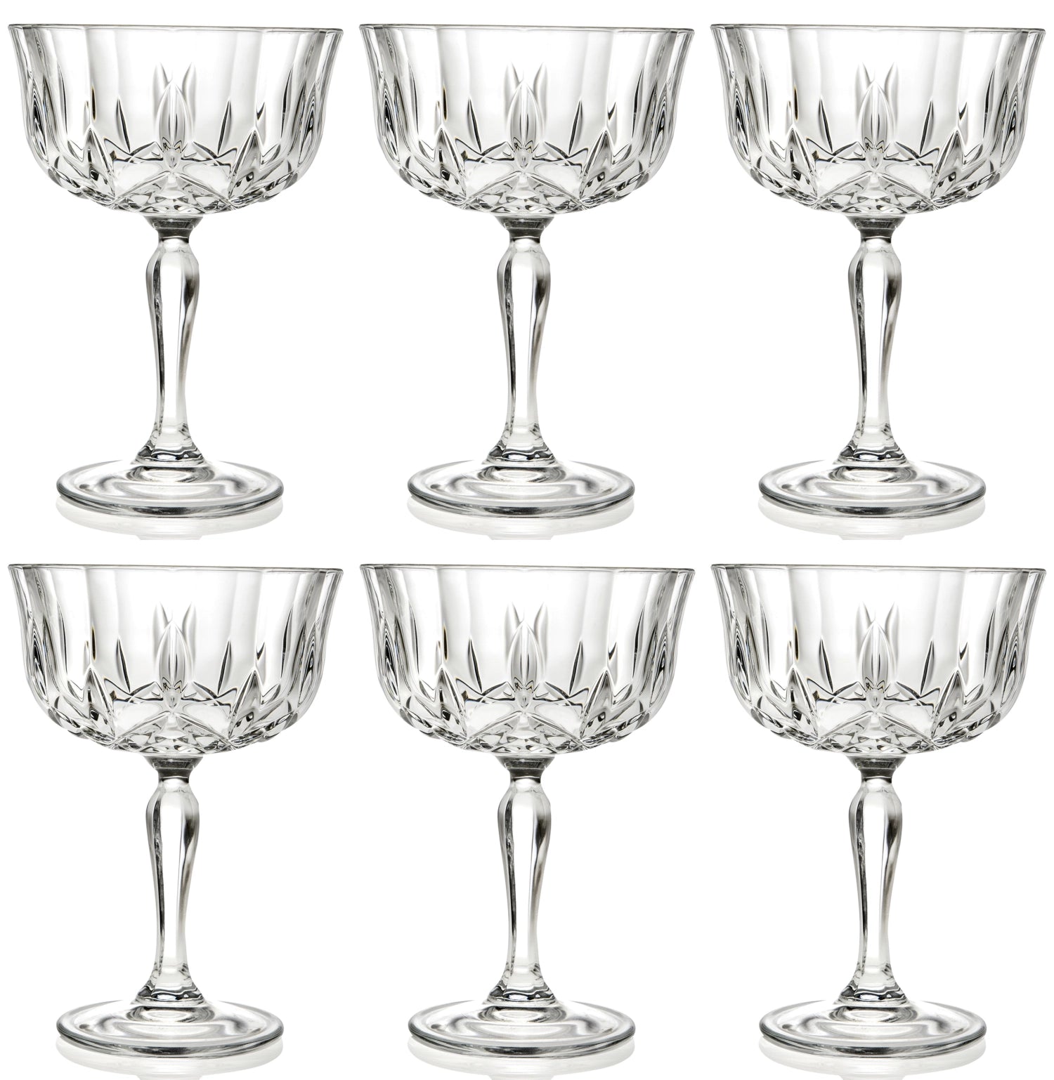 6er Set Opera Coppe Champagnerkelch Ø10 H14 cm, 24cl