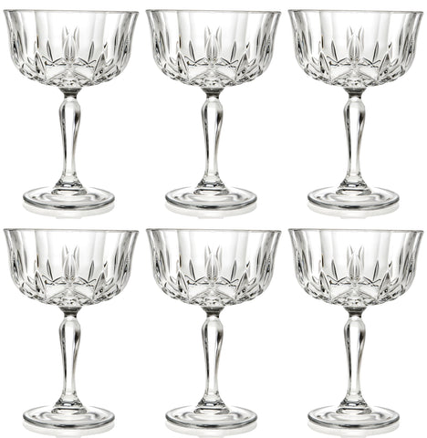 6er Set Opera Coppe Champagnerkelch Ø10 H14 cm, 24cl