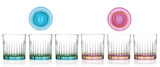 6er Set Pedro & Rosa Dof Becher Ø8.6 H9.2 cm, 36cl