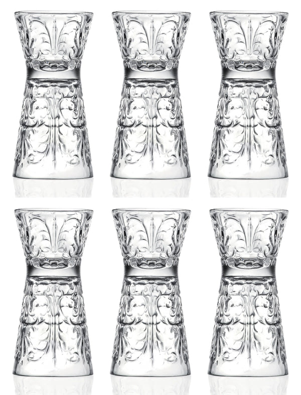 6er Set Tattoo Clessidra Ø5 H10.2 cm, 6+3 cl