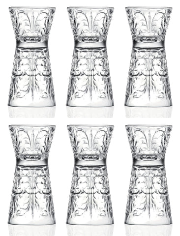 6er Set Tattoo Clessidra Ø5 H10.2 cm, 6+3 cl