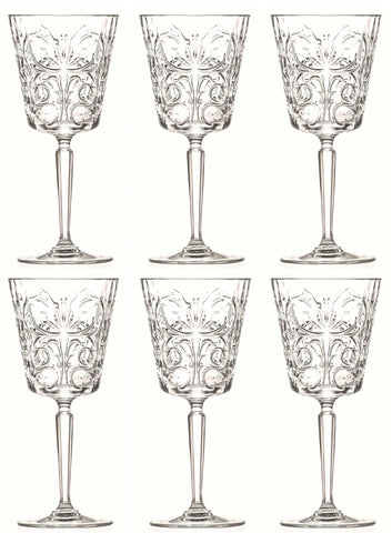 6er Set Tattoo Weinglas Ø8.8 H19.4 cm, 29cl