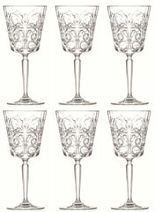 6er Set Tattoo Weinglas Ø8.8 H19.4 cm, 29cl