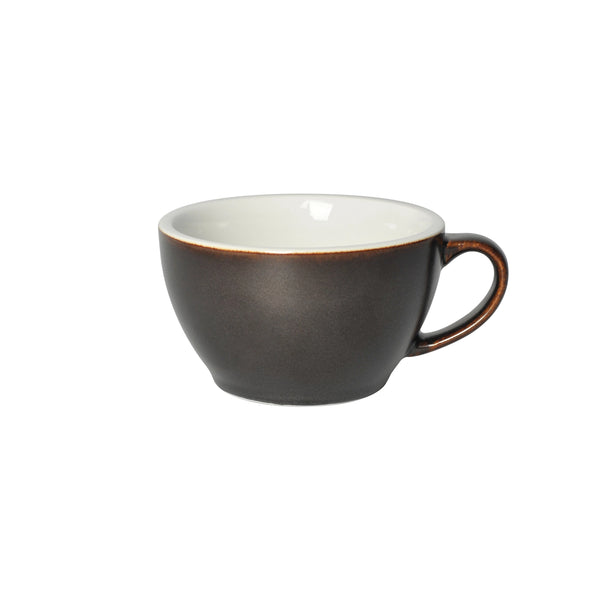 Egg Cappuccinotasse 250ml schwarzpulver