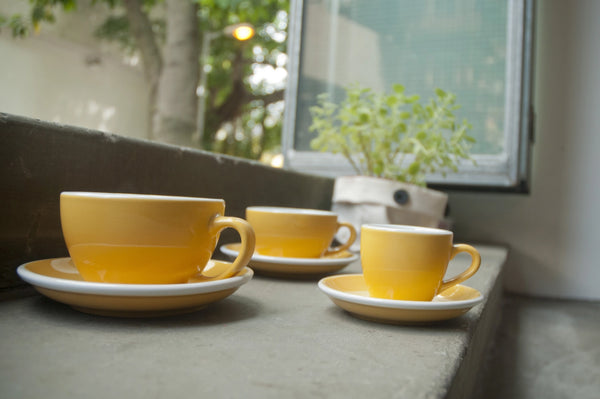 Egg Espresso Untertasse 11.5cm gelb