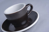 Egg Espressotasse 80ml schwarzpulver