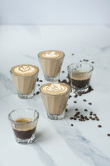 Twisted Cappuccino Glas 180ml klar