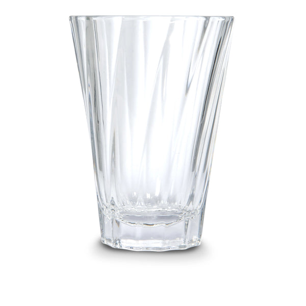 Twisted Latte Glas 360ml klar