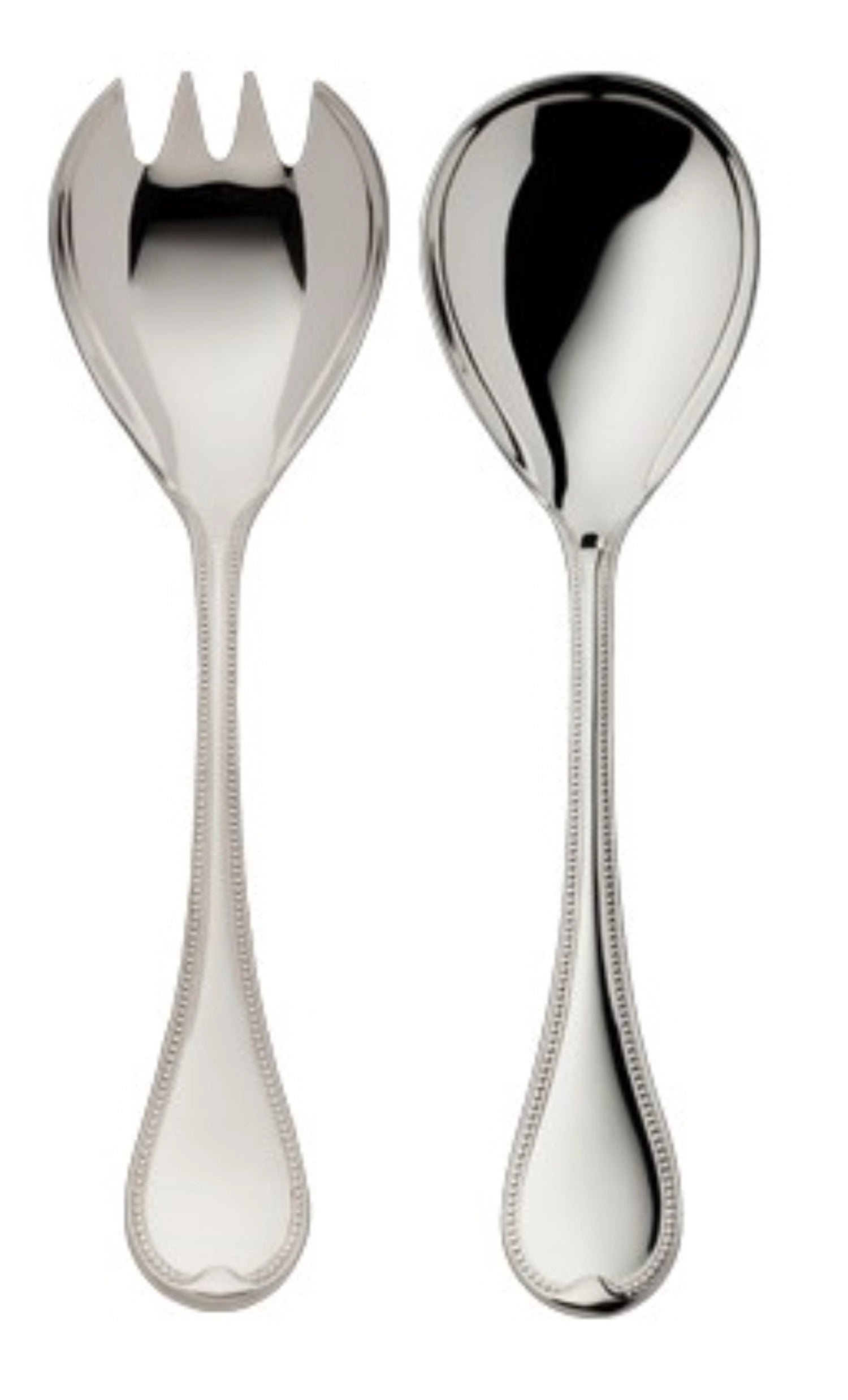 Franz. Perl Goldband 925 Salatbesteck, klein