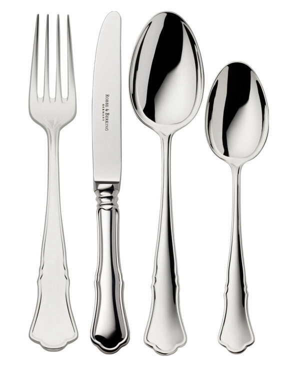 Alt-Chippendale 925 30 tlg. Menübesteck