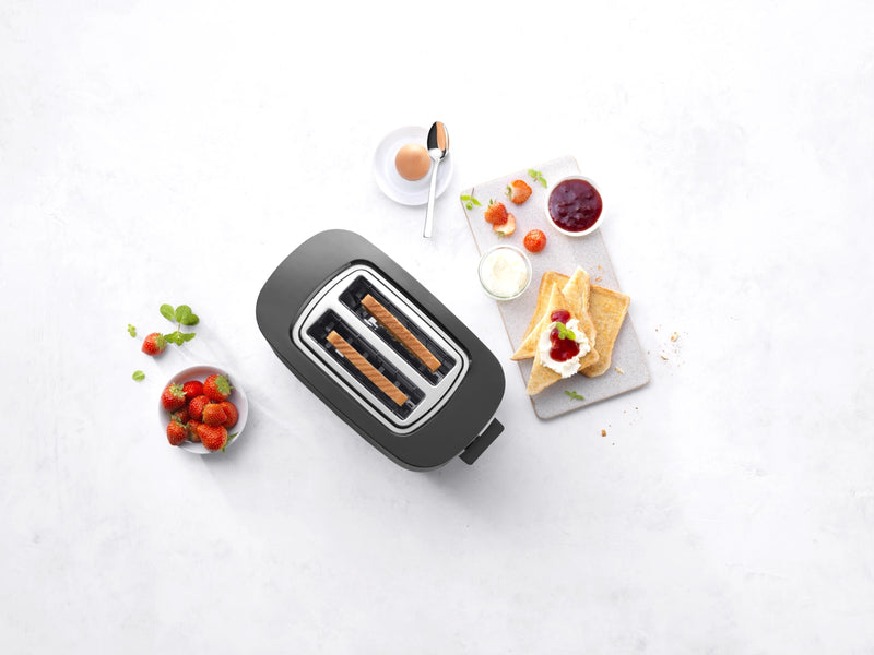 Enfinigy Toaster 2 mit Brötchenaufsatz schwarz