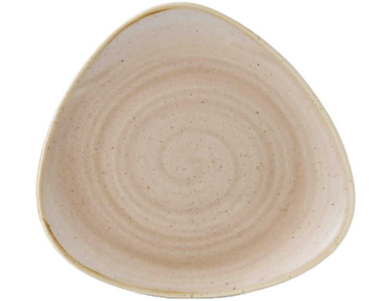 Stonecast Nutmeg Beige Triangel Teller flach 31.1cm - MyLiving24