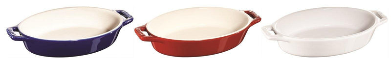 Auflaufform 29 cm, oval, Kirsch-Rot, Keramik - MyLiving24