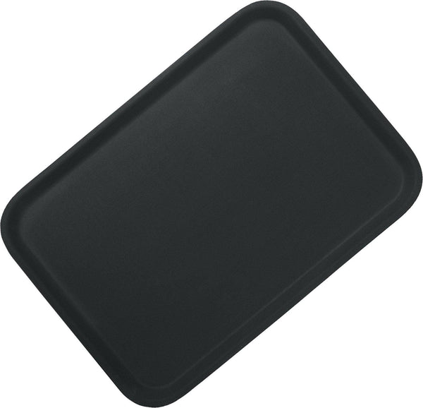 Tablett Corfu 33x43cm gummiert schwarz - MyLiving24