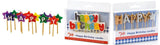 Stern-Kerzen "Happy Birthday", farbig - MyLiving24