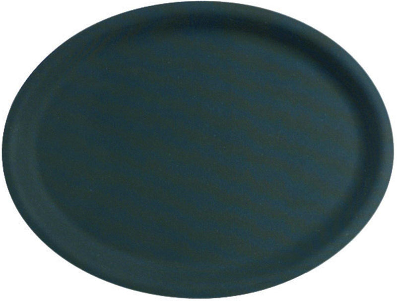 Antirutschtablett schwarz oval 20x26.5cm - MyLiving24