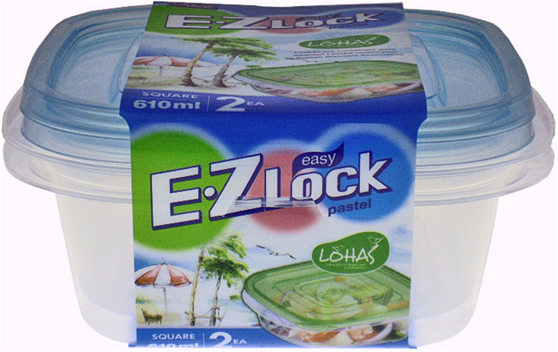 EZ Lock rechteckig, Set à 2 Stk 890 ml