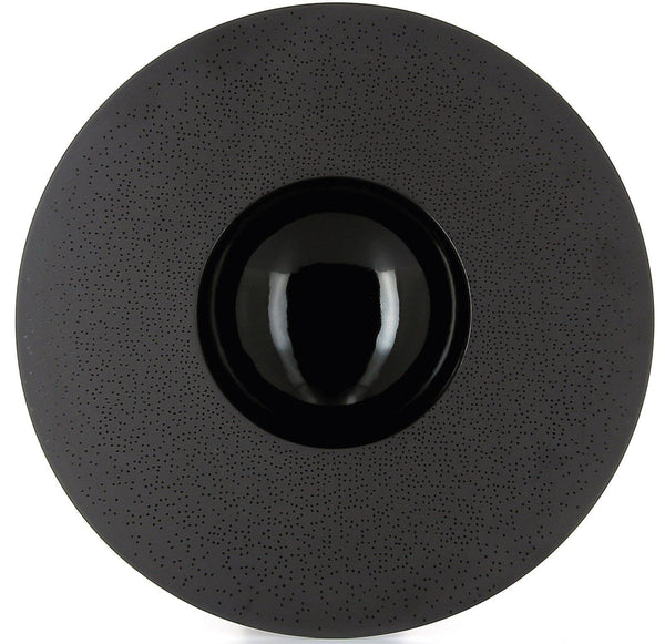 Sphere Teller 30 cl, H_ 5 cm, Ø 30 cm, schwarz-Meteor - MyLiving24