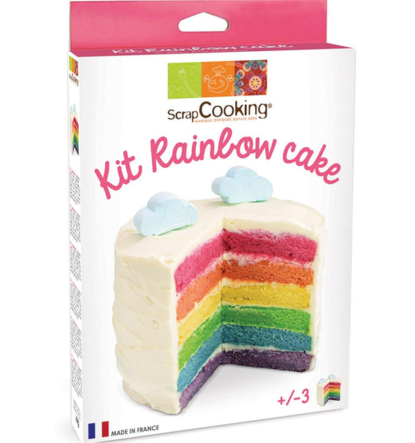 Set Regenbogen Cake mit 4 Farbpulver - MyLiving24