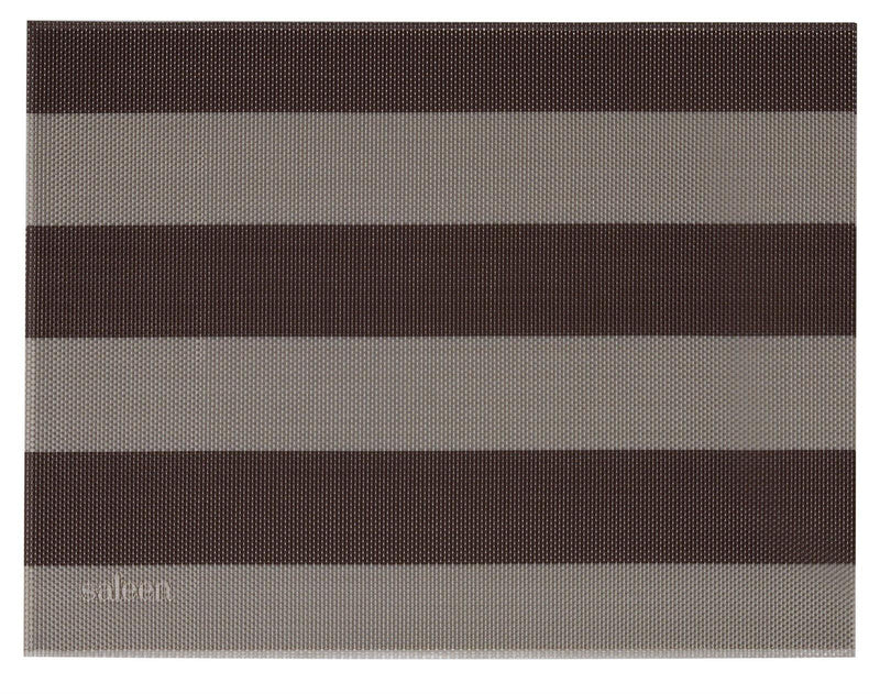 Tischset "Stripes", eckig, beige/braun, 32x42 cm - MyLiving24