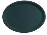 Antirutschtablett schwarz oval 20x26.5cm - MyLiving24
