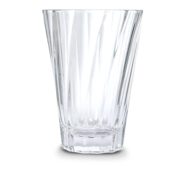 360ml Twisted Latte Glas (klar), Urban Glass