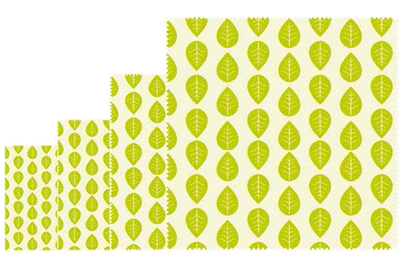 Pflanzenwachstuch vegan, 4er Set,16x16,18x20,25x28,33x35.5cm - MyLiving24