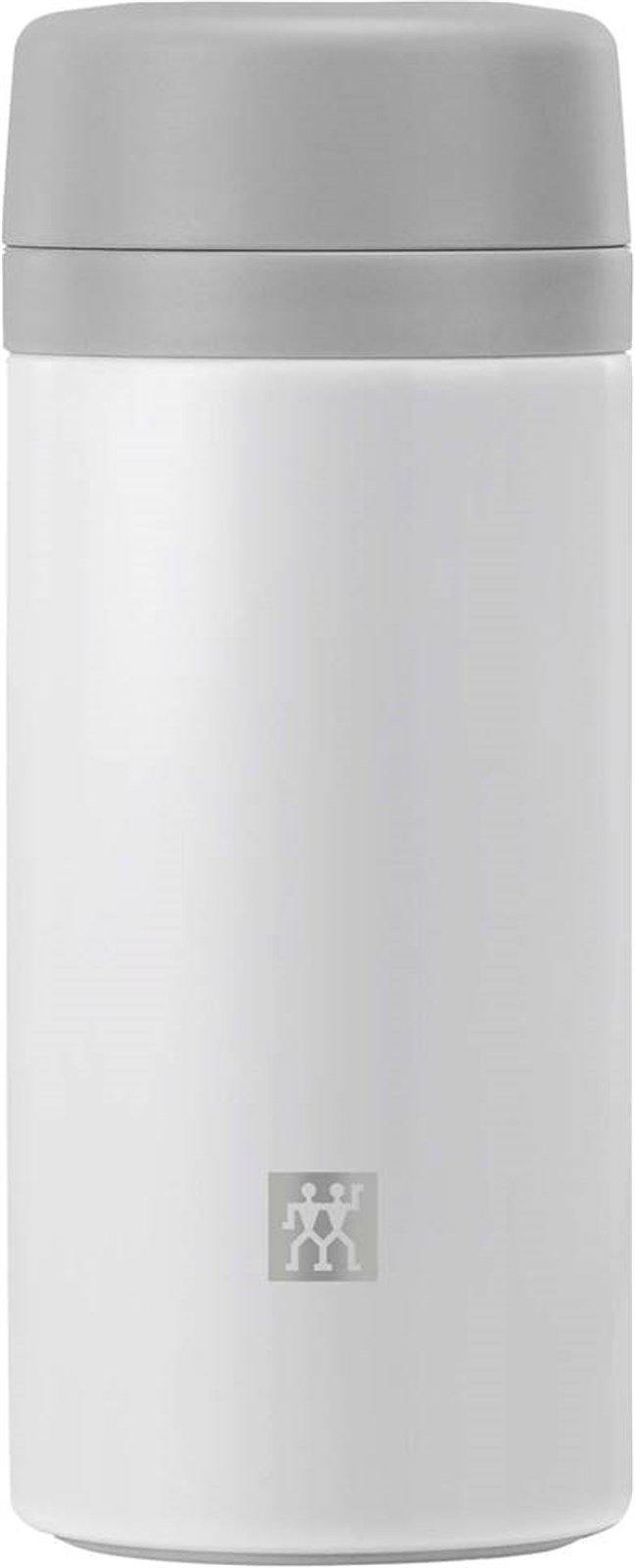 Thermo Tea & Fruit Infuser Bottle, 420 ml, silber-weiß - MyLiving24