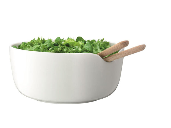 Dine Salatschüssel mit Eichen-Besteck Ø24cm - MyLiving24
