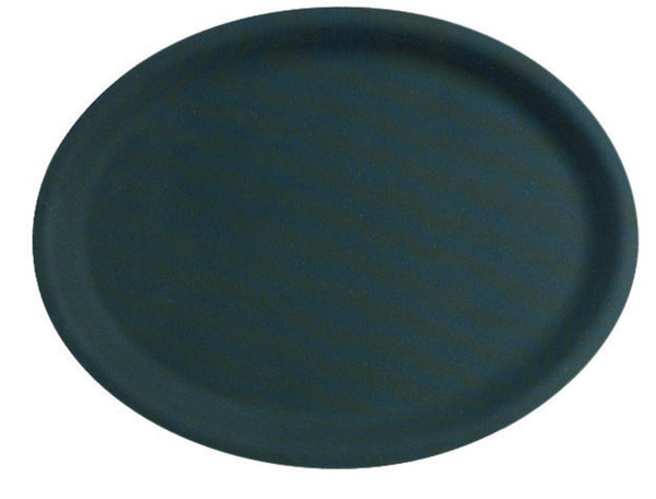 Antirutschtablett schwarz oval 21x29cm - MyLiving24