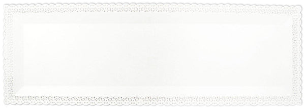 Kuchenplatte rechteckig 1 Stk., weiss, Kunststoff, 40x13 cm - MyLiving24