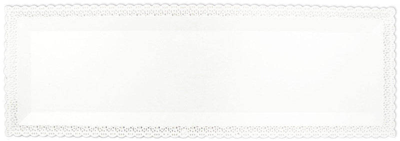 Kuchenplatte rechteckig 1 Stk., weiss, Kunststoff, 40x13 cm - MyLiving24