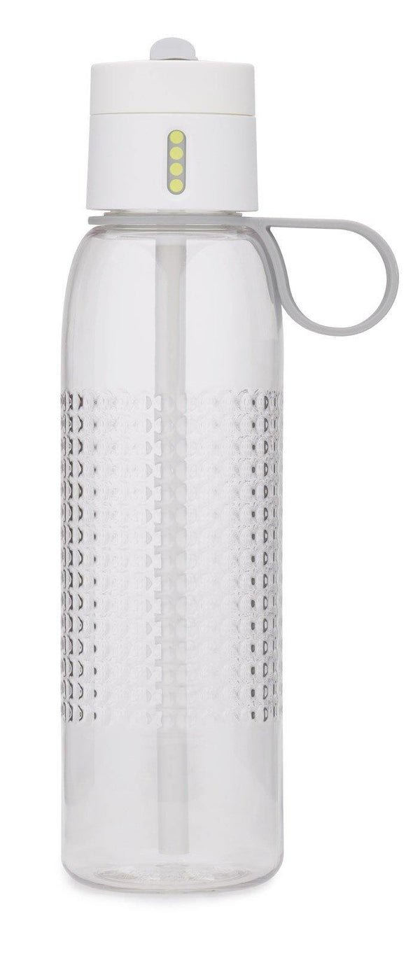 Dot Trinkflasche mit Strohhalm, transp./weiss, 750 ml - MyLiving24