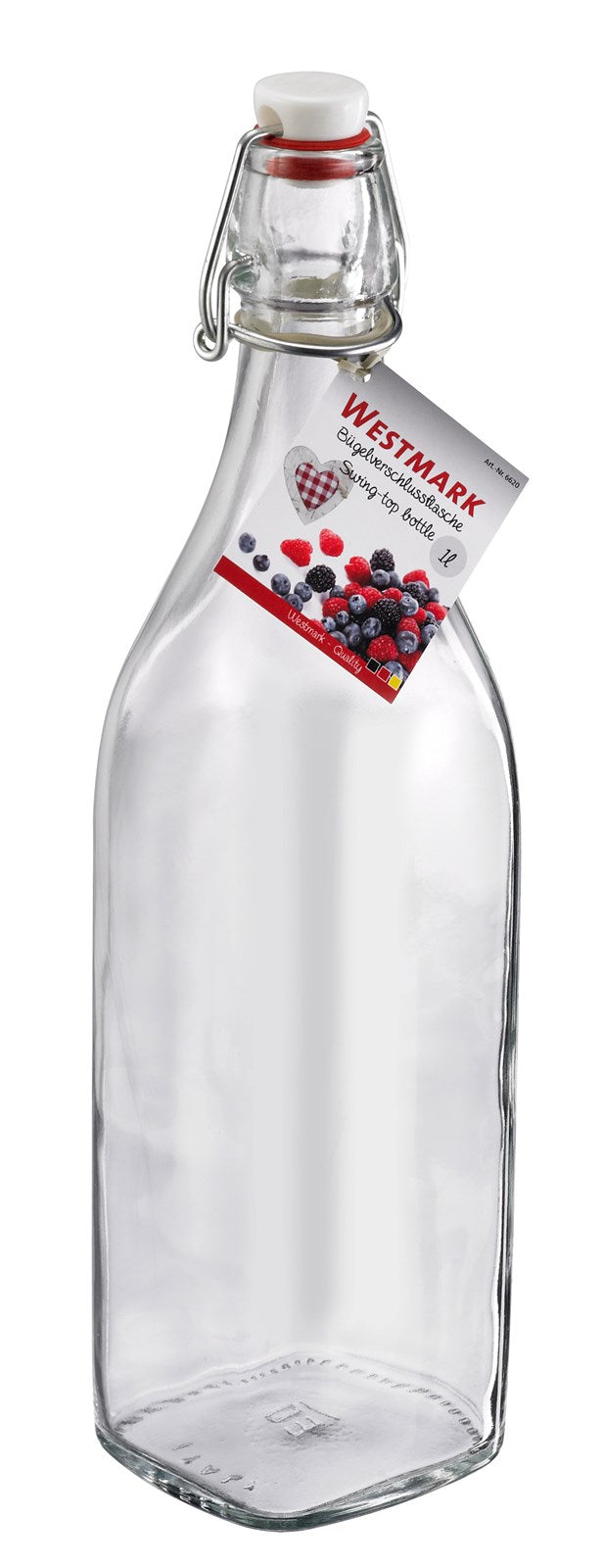 Bügelverschlussflasche 250 ml, m. Anhänger