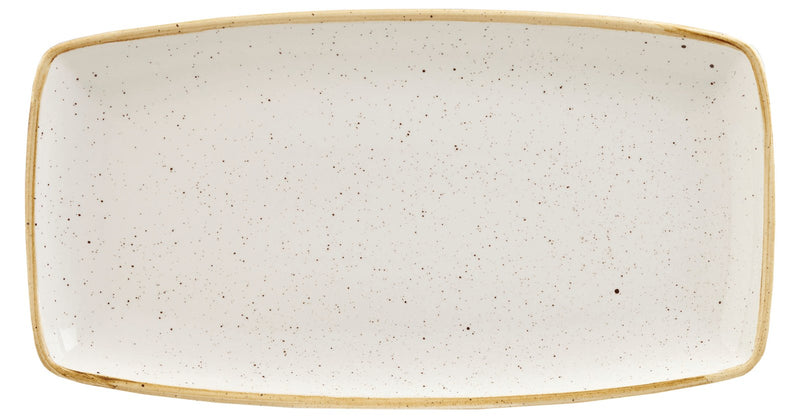 Stonecast Weiss Platte rechteckig 35x18.5cm