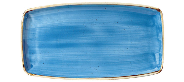 Stonecast Cornflower Blau Platte rechteckig 29.5x15cm
