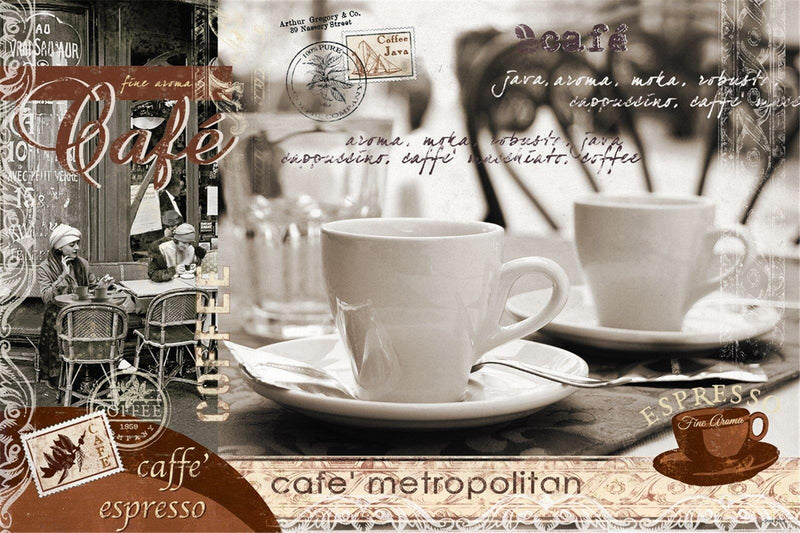 Cafe Metro Tischset 45x30 cm - MyLiving24