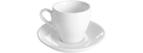 Luna Kaffee Obertasse+UT 1.8dl weiss mit Bodenstempel - MyLiving24