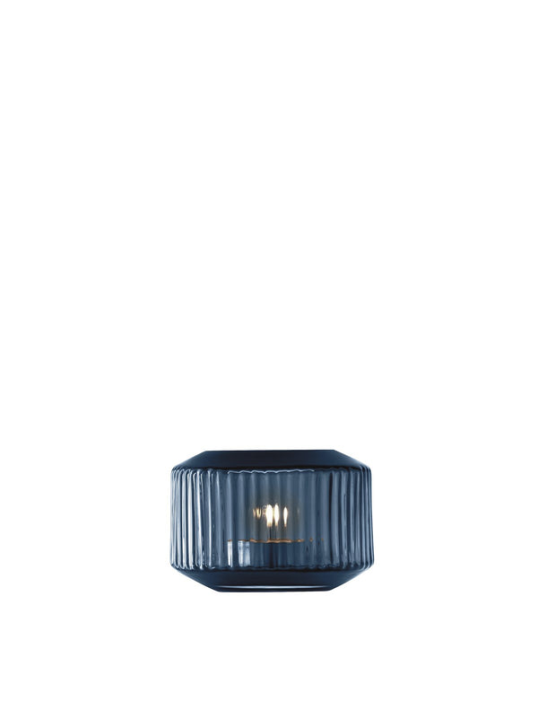 Rotunda Teelichthalterr/Vase H7cm saphirblau