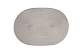 Tischset oval grau 45x31cm