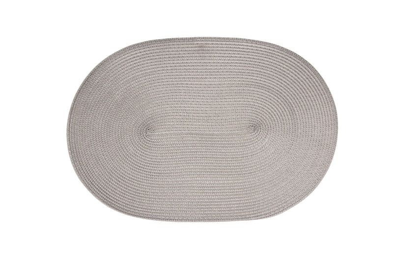 Tischset oval grau 45x31cm